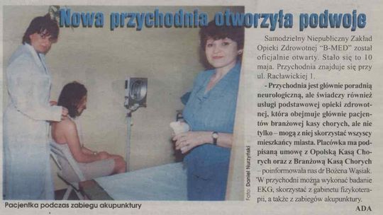 Nowa przychodnia otworzyła podwoje Nowa przychodnia otworzyła podwoje