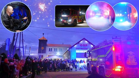 Nowy wóz strażacki w Ostrożnicy powitany z honorami. ZDJĘCIA