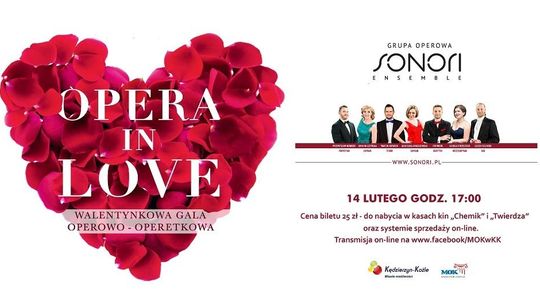 "Opera in Love". Koncert na żywo w Domu Kultury "Chemik"