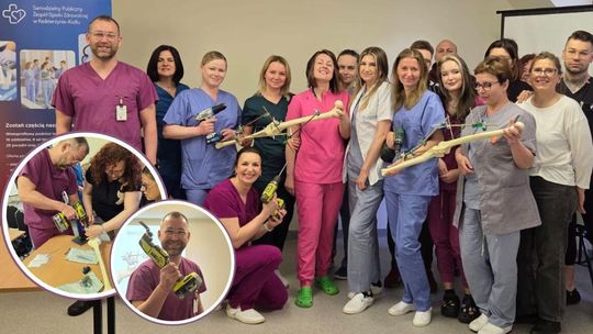 Personel kozielskiego szpitala ćwiczył techniki stabilizacji złamań kości. ZDJĘCIA