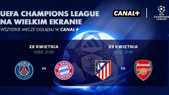 Półfinały Ligi Mistrzów UEFA na dużym ekranie w Heliosie