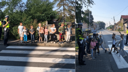 Policjanci odwiedzili uczniów podstawówki w Dziergowicach