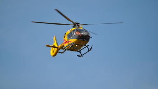 Poszkodowanego zabrał śmigłowiec LPR