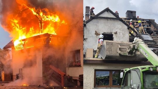 Pożar domu w Przewozie. Rodzina straciła wszystko – potrzebna pomoc!