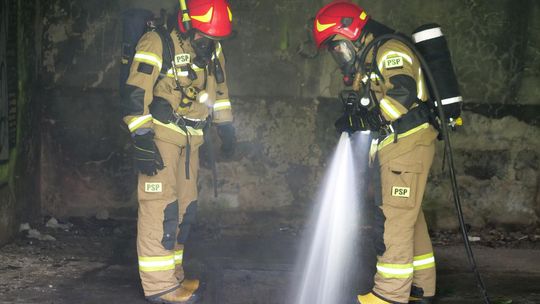 Pożar dwóch garaży przy al. Jana Pawła II. Interweniowali strażacy