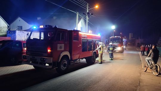 Pożar piwnicy w jednym z domów w Gościęcinie Pożar piwnicy w jednym z domów w Gościęcinie