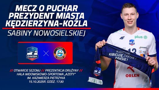 Prezentacja ZAKSY i mecz o Puchar Prezydenta Miasta już 15 października Prezentacja ZAKSY i mecz o Puchar Prezydenta Miasta już 15 października