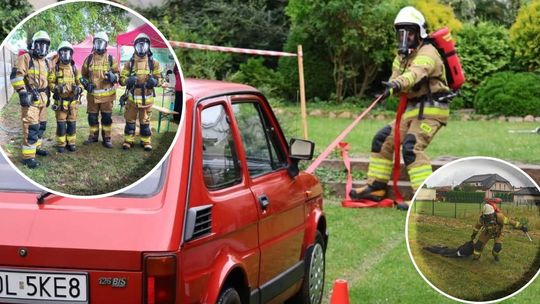 Przeciągali malucha i ciężkiego fantoma. OSP Stare Koźle wzięło udział w strażackim survivalu. ZDJĘCIA