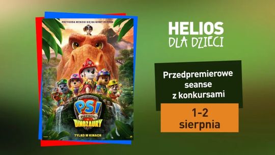 Psi Patrol i dinozaury. Przedpremierowe seanse z konkursami w Heliosie
