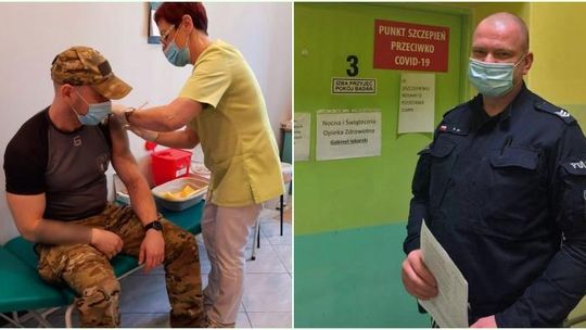 Rozpoczęły się szczepienia służb mundurowych na Opolszczyźnie. Jeden z punktów szczepień w Kędzierzynie-Koźlu