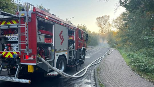 Rozszczelnienie zbiornik z gazem na terenie zakładów w Blachowni