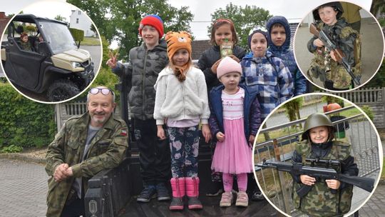 Sprzęt wojskowy pod lupą. Lekcja o militariach w Dziergowicach. ZDJĘCIA Sprzęt wojskowy pod lupą. Lekcja o militariach w Dziergowicach. ZDJĘCIA