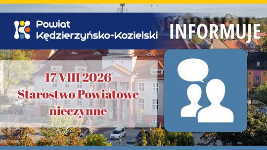Starostwo Powiatowe w Kędzierzynie-Koźlu będzie nieczynne w poniedziałek