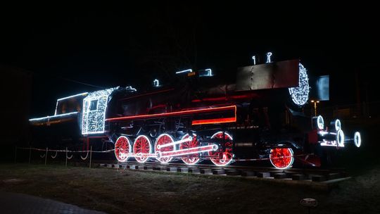 Świąteczna lokomotywa w Kędzierzynie