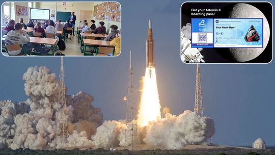 Symbolicznie polecieli z misją Artemis II w podróż wokół Księżyca