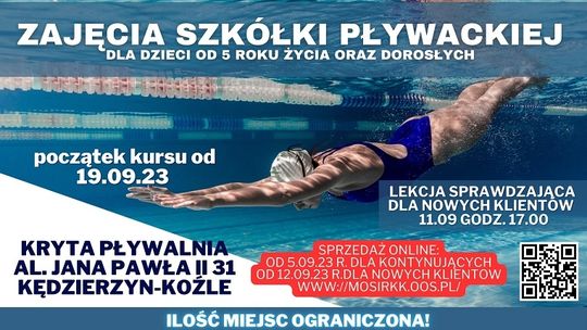 Szkółka pływacka MOSiR rozpoczyna nabór na nowy sezon