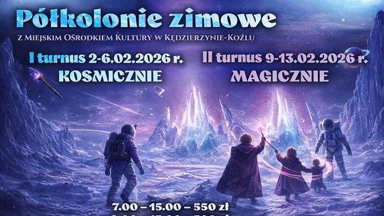 To będą kosmiczne i magiczne ferie z Miejskim Ośrodkiem Kultury