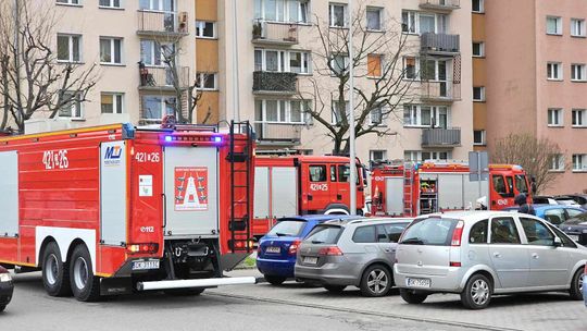 Trzeci pożar w ciągu tygodnia w tym samym mieszkaniu na Kosmonautów