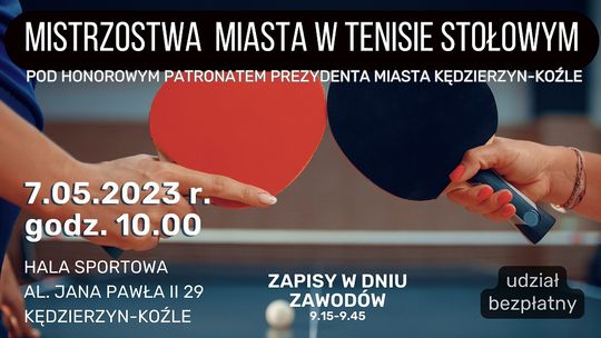 Turniej o mistrzostwo Kędzierzyna-Koźla w tenisie stołowym