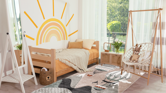 Twarda i zimna podłoga? Zobacz, jak miękki dywan do pokoju dziecięcego tworzy przytulną strefę do zabawy Twarda i zimna podłoga? Zobacz, jak miękki dywan do pokoju dziecięcego tworzy przytulną strefę do zabawy