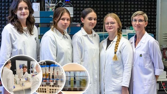 Uczennice „Reja” badały groźne dla środowiska substancje PFAS. ZDJĘCIA Uczennice „Reja” badały groźne dla środowiska substancje PFAS. ZDJĘCIA