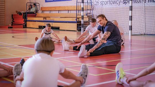 Uczniowie trenowali ramię w ramię z zawodnikami ZAKSY Kędzierzyn-Koźle