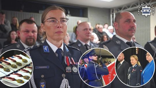 Uroczyste wręczenie odznaczeń resortowych i ślubowanie nowych policjantów