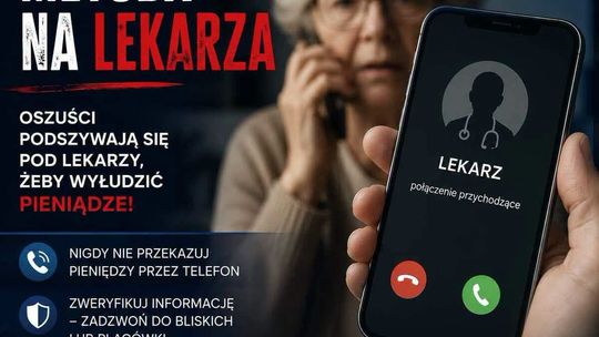 Uwaga! Oszuści znów atakują – tym razem metodą „na lekarza”!