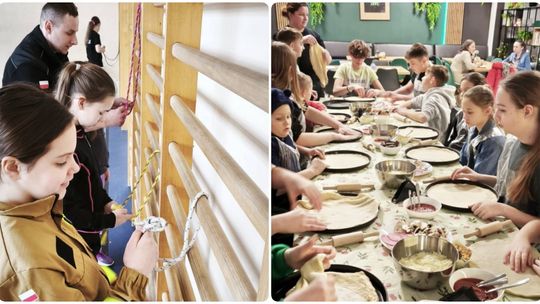 W MDP Stare Koźle szkolą się do zawodów, przypominają o bezpieczeństwie i... pieką pizzę. ZDJĘCIE