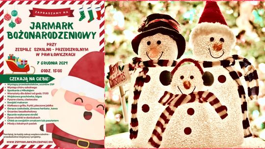 W sobotę Jarmark Bożonarodzeniowy w Pawłowiczkach