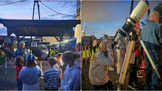 Wieczór pełen gwiazd i astronomicznych odkryć w Bierawie. ZDJĘCIA