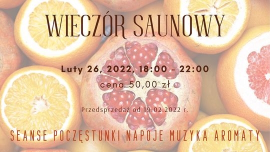 Wieczór saunowy w Kędzierzyńsko-Kozielskim Centrum Aktywności