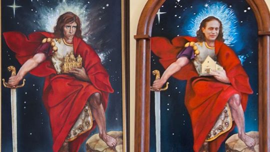 Wierni byli w szoku! Święty na obrazie w kościele miał twarz księdza