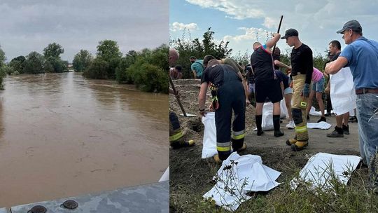 Woda w Odrze opada, ale cały czas jest powyżej stanu alarmowego