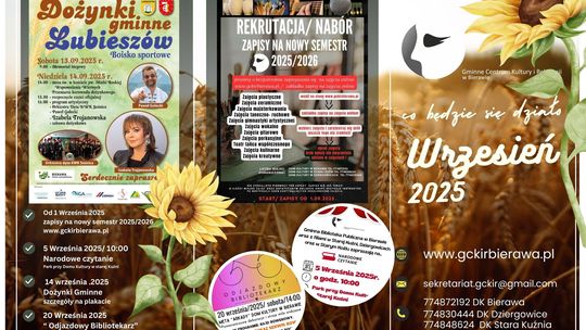 Wrzesień w GCKiR - czas dożynek, kultury i aktywności