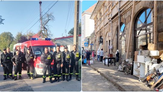 Z Brzeziec z pomocą do Lądka-Zdroju. ZDJĘCIA i FILMY