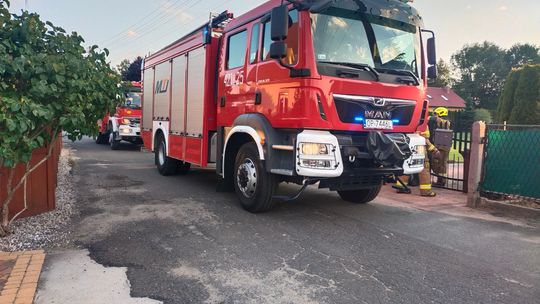 Zadymienie i pożar w Lenartowicach. Interweniowali strażacy