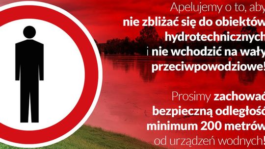 Zakaz wstępu na wały Odry został przedłużony