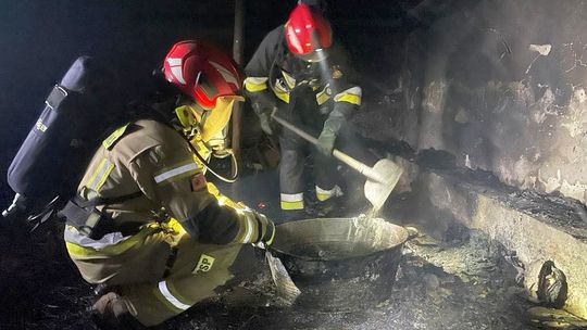 Zapaliła się kotłownia domu jednorodzinnego w Ortowicach