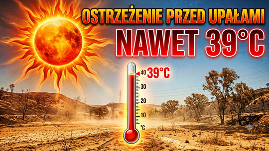 Żar poleje się z nieba. Temperatura może osiągnąć nawet 39 st. C!