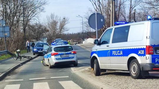 Zderzenie dwóch rowerów w okolicy ronda Grunwaldzkiego