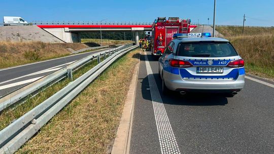 Zderzenie motocykla z ciężarówką na DK40. Obwodnica Kędzierzyna-Koźla zablokowana w kierunku Ujazdu