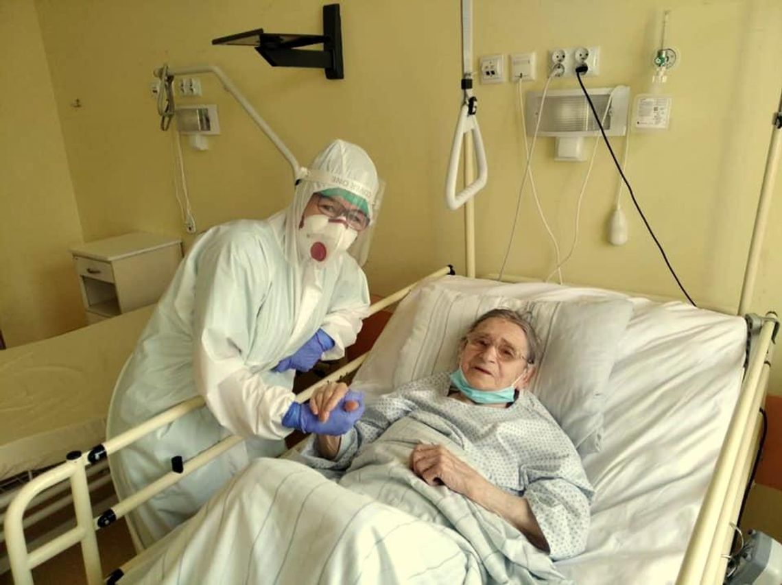 103-letnia Teresa Wójcik, już niemal wygrała z koronawirusem