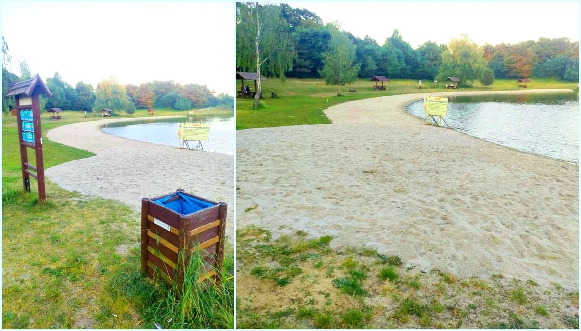 250 ton piasku trafiło na dwie plaże w Dębowej