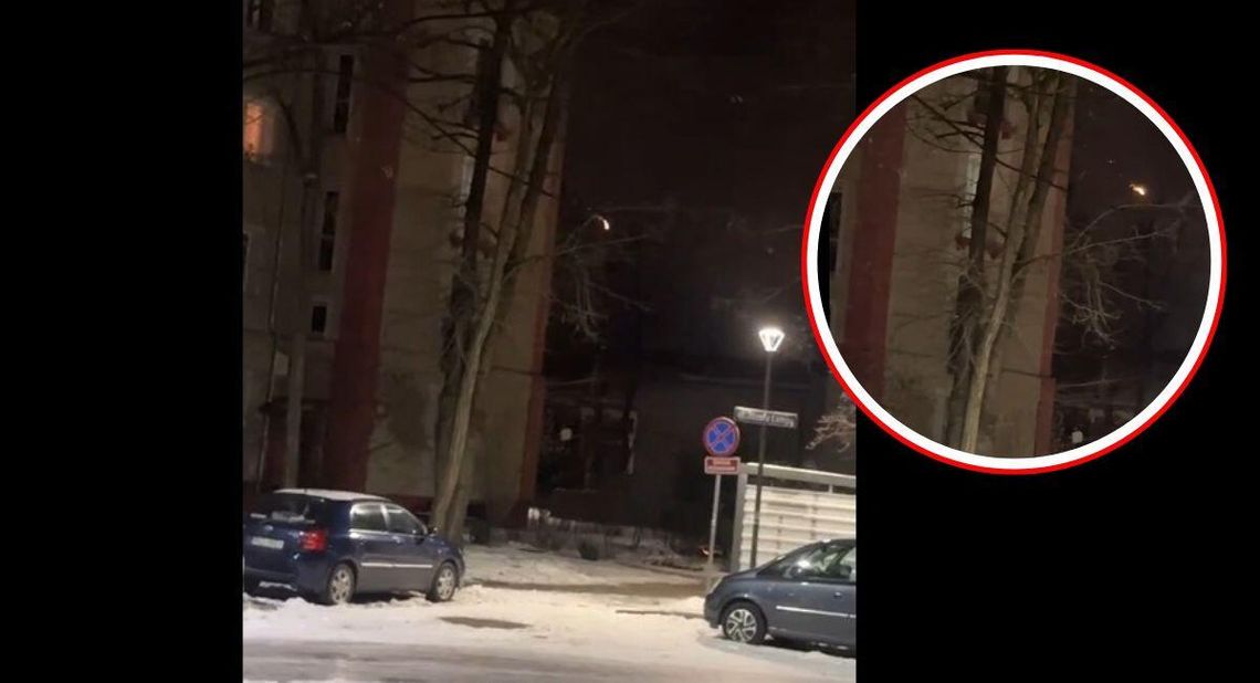 27-letni mężczyzna, który rzucał z bloku petardami przez okno, został pouczony przez policję