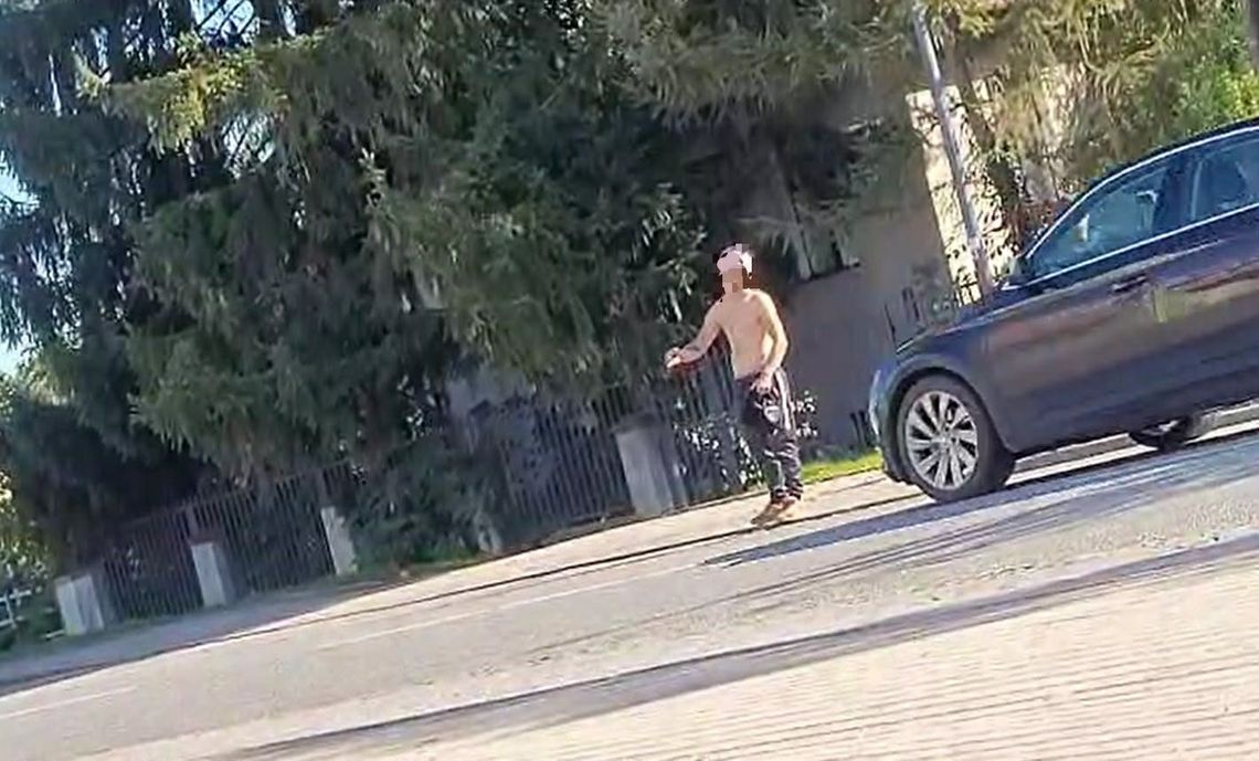 33-latek, który groził mieszkańcom śmiercią, został zatrzymany przez policję i trafił do szpitala