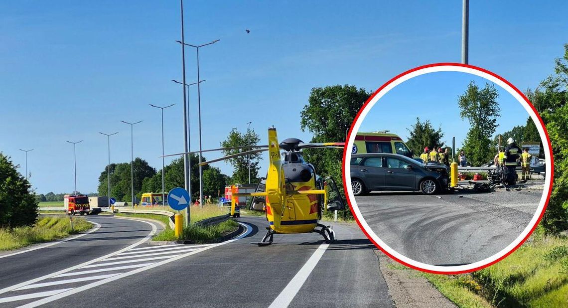 64-letni kierowca forda nie ustąpił pierwszeństwa motocykliście. Podano wstępne przyczyny wypadku