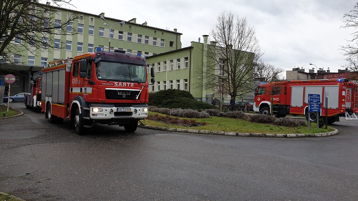 Alarm pożarowy w kozielskim szpitalu