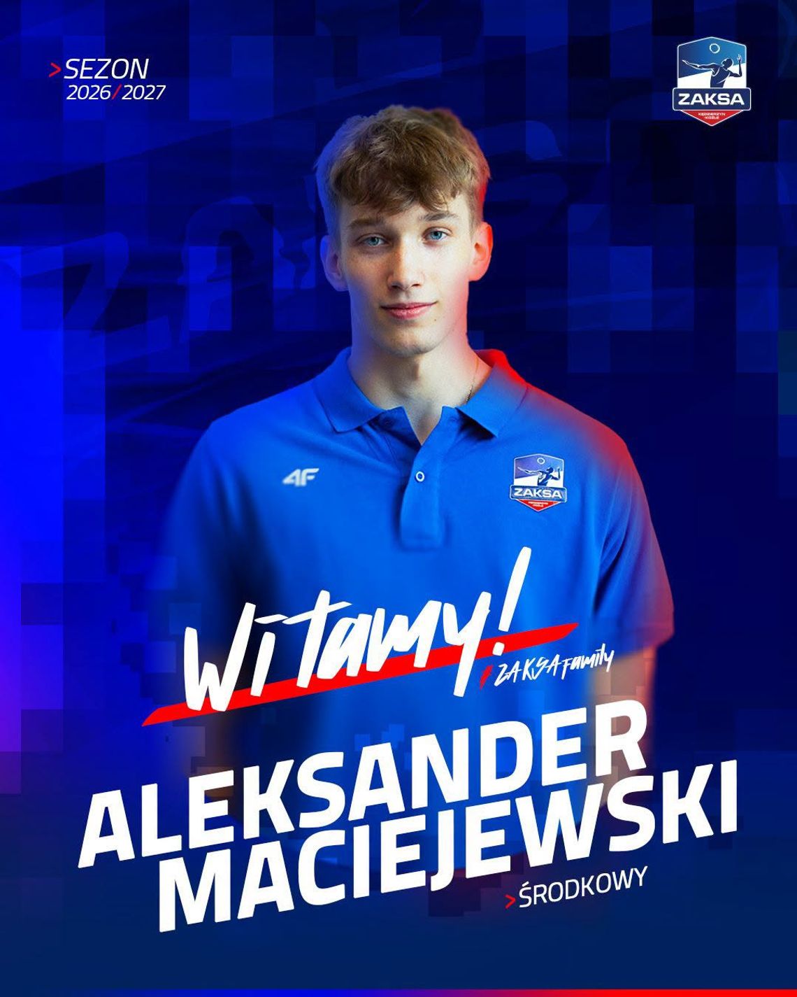 Aleksander Maciejewski dołączył do składu ZAKSY Kędzierzyn-Koźle Aleksander Maciejewski dołączył do składu ZAKSY Kędzierzyn-Koźle