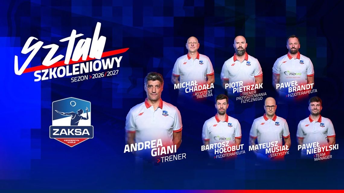 Andrea Giani nadal w ZAKSIE. Sztab szkoleniowy pozostaje bez zmian Andrea Giani nadal w ZAKSIE. Sztab szkoleniowy pozostaje bez zmian